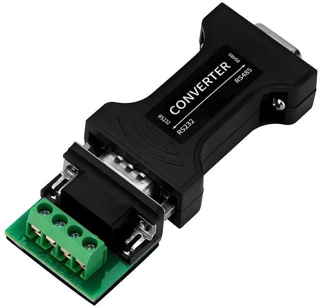 Alt view image 2 of 5 - RS232 to RS485 / RS422 Serial Converter Header 9-pin Com Port Adapter with 4 Position Terminal Block Anti-Surge