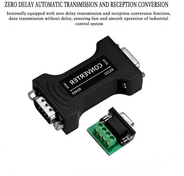 Alt view image 3 of 5 - RS232 to RS485 / RS422 Serial Converter Header 9-pin Com Port Adapter with 4 Position Terminal Block Anti-Surge