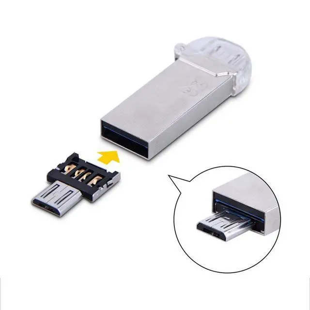 Alt view image 6 of 7 - 100pcs Mini Size USB 3.0 to Micro SD SDXC TF Card Reader with Micro USB 5pin OTG Adapter for Tablet/Cell Phone