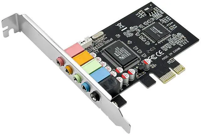 Main image of PCIe X1 to 5.1CH Internal Sound Card with CMI87384CH Chip 5.1 Channel Surround Stereo Audio Card for Desktop PC Compatible with A3D, DS3D, DirectSound 3D, EAX Sound Effects