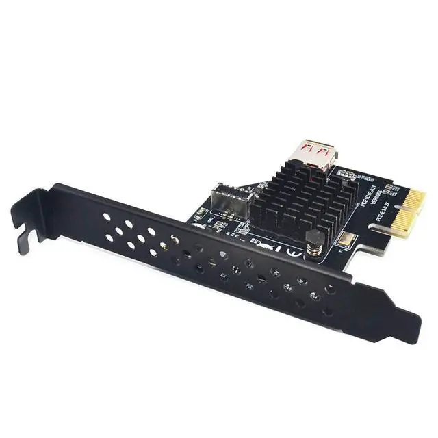 Alt view image 5 of 6 - USB 3.1 Front Panel Socket & USB 2.0 to PCI-E Express Card Adapter for Motherboard