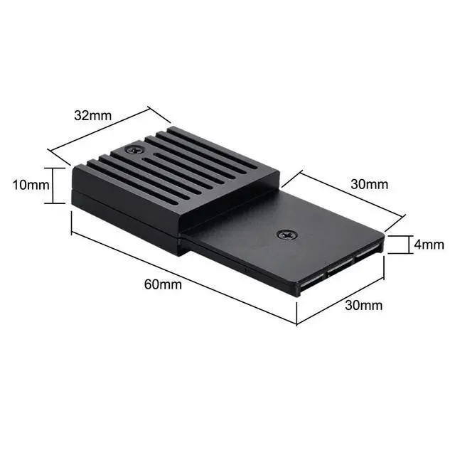 Alt view image 2 of 7 - M.2 NVMe 2230 M-Key SSD to CF-Express Type-B Adapter for Xbox Series X&S CH SN530 SSD PCIe4.0 Expansion Memory Card (Black CFExpress to NVME only Work for CH SN530 SSD)