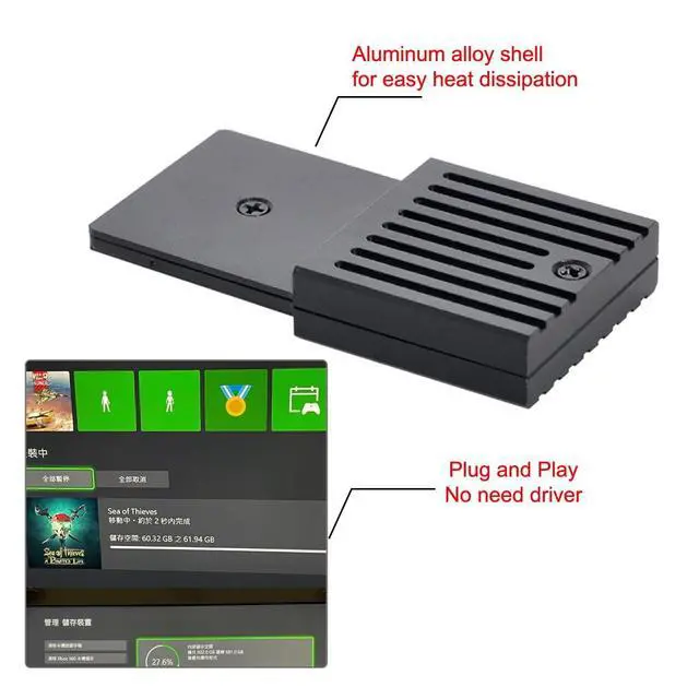 Alt view image 5 of 7 - M.2 NVMe 2230 M-Key SSD to CF-Express Type-B Adapter for Xbox Series X&S CH SN530 SSD PCIe4.0 Expansion Memory Card (Black CFExpress to NVME only Work for CH SN530 SSD)