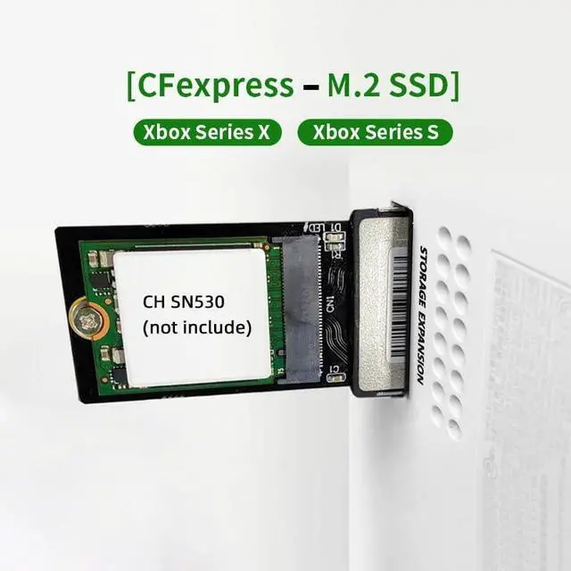 Alt view image 6 of 7 - Type-B CF-Express to NVMe 2230 M.2 M-Key CH SN530 SSD Adapter CFE for Xbox Series X&S PCIe4.0 Expansion Memory Card