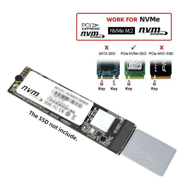 Alt view image 4 of 7 - Type-A CFexpress to 2230 2240 2260 2280 NVME Memory Card Kit Case CFE CFA NGFF M-Key Adapter for Camera 8K RAW PCIe Expansion