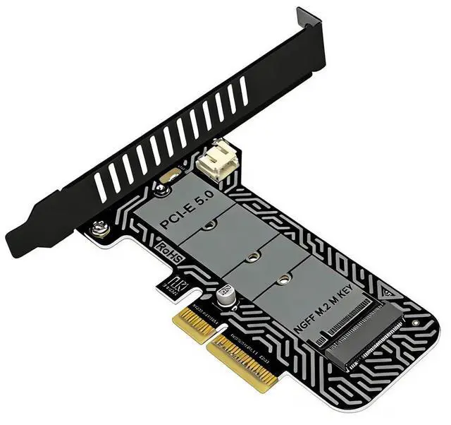 Main image of PH4215 M2 Mkey SSD to PCIe 5.0 x4 Adapter Card M Key Expansion Compatible with M.2 NVMe 2230 2242 2260 2280 SSD (with Full Baffle)