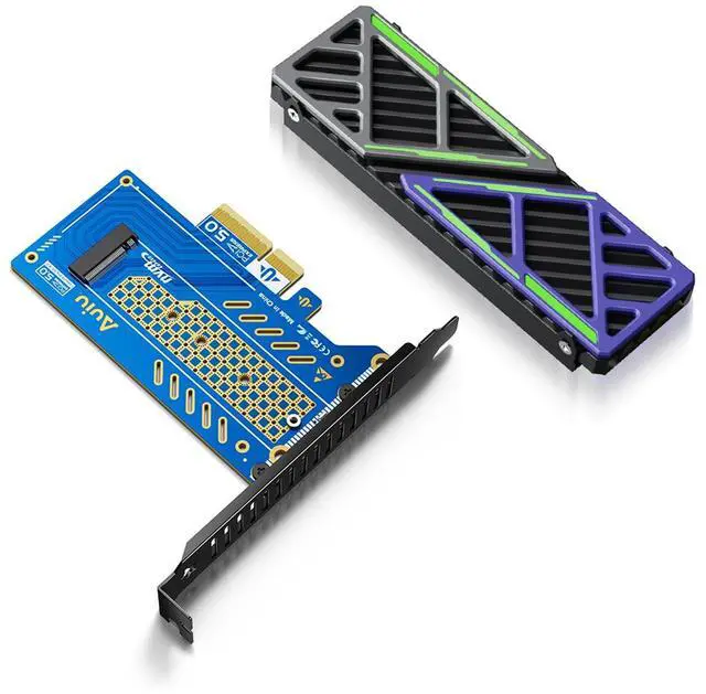 Main image of PCIE to M.2 NVMe B+M Key Expansion Card High Speed Support NVMe 2230 2240 2260 2280 SSD Support PCIe X4 X8 X16 (PCIe5.0 x4 Card Set7)