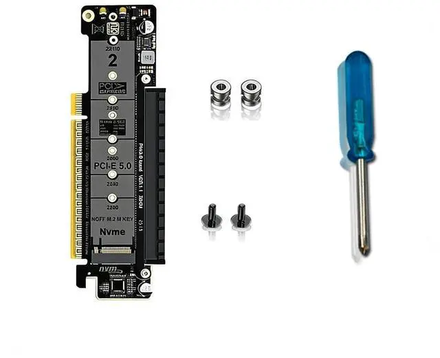 Main image of PH4235 PCIe 5.0 x16 to Dual M.2 Mkey Adapter Card Supports x8 x4 x4 Split for High Speed SSD Expansion Bifurcation Compatible with Mkey NVMe 2230 2242 2260 2280 22110 SSD