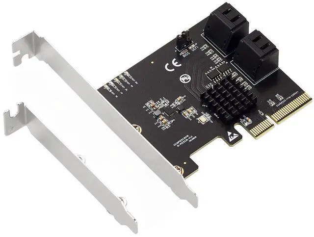 Main image of PCIe X4 to 4-Port SATA 6Gbps RAID Controller Card, 9236 Chip SATA3.0 Expansion Adapter Supports RAID 0/1/10 4 SATA III Hard Drive PCI Express Card