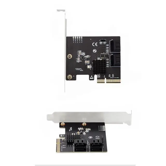 Alt view image 7 of 7 - PCIe X4 to 4-Port SATA 6Gbps RAID Controller Card, 9236 Chip SATA3.0 Expansion Adapter Supports RAID 0/1/10 4 SATA III Hard Drive PCI Express Card