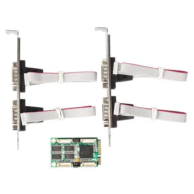 Alt view image 5 of 7 - Mini PCIe to 4-Port RS232 Serial Card, Industrial-Grade DB9 COM Expansion Adapter Mini PCI Express to RS-232 Converter, -40°C~+85°C Working Temperature