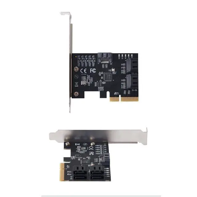 Alt view image 7 of 7 - PCIe x4 to 5-Port SATA3.0 6Gbps Expansion Card IO-PCE585S-5IPCIe 3.0 SATA Controller Adapter Supports Bootable System, Compatible with Desktop, Server, Industrial PC, DVR/NVR Systems