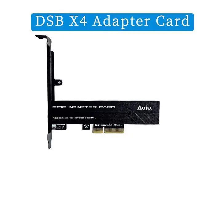 Alt view image 3 of 4 - PCIe 5.0 X4 M.2 NVMe SSD Expansion Card for 1U Host, 128Gbps High Speed Adapter with Aluminum Alloy Heatsink, Gold-Plated PCB, Compatible with PCIe 4.0/3.0 Motherboards AU-DSBX4