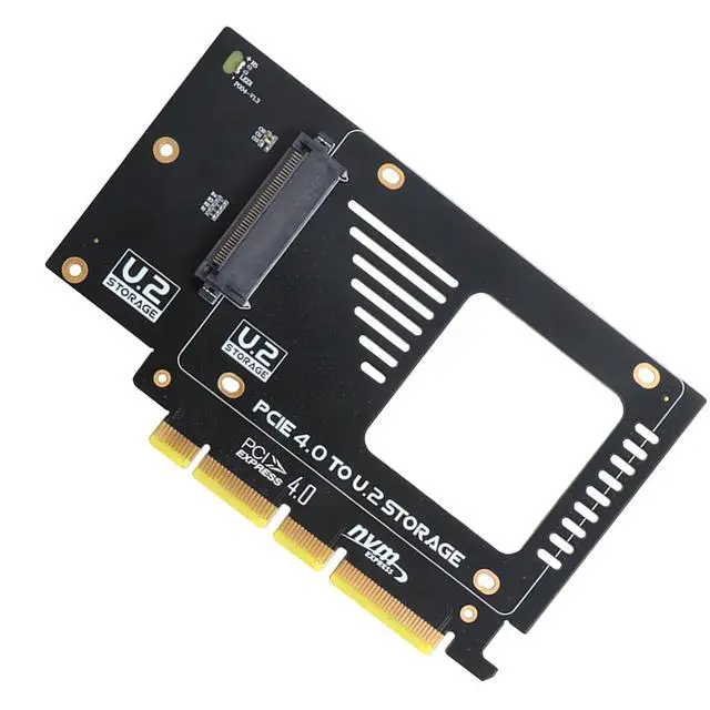 Alt view image 3 of 3 - PCIe to U.2 U.3 NVMe SSD Adapter Card 128Gbps / 64Gbps Expansion Board with Gold-Plated Connector, Stable Signal, High-Efficiency Heat Dissipation (U2PRO)