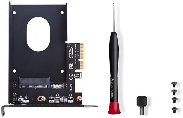 Main image of PCIe X4 x16 to U.2 NVMe Adapter Card 32Gbps/64Gbps High Speed Expansion Support U.2 SSD Compatible with PCIe X4 X8 X16 Slots (PCIE 3.0 X4 Card)