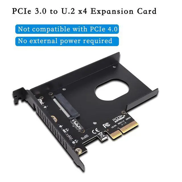 Alt view image 2 of 7 - PCIe X4 x16 to U.2 NVMe Adapter Card 32Gbps/64Gbps High Speed Expansion Support U.2 SSD Compatible with PCIe X4 X8 X16 Slots (PCIE 3.0 X4 Card)