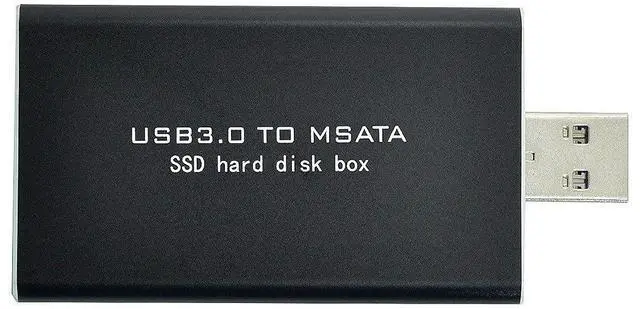 Alt view image 2 of 7 - Mini PCI-E mSATA to USB 3.0 External SSD PCBA Conveter Adapter Card with Enclosure