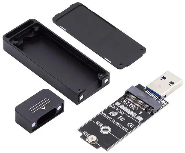 Main image of USB 3.0 to 2230 2242 M.2 NVME M-Key NGFF SATA SSD External PCBA Case Adapter RTL9210B Chipset