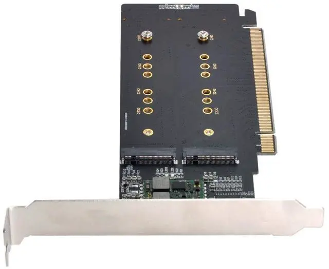 Main image of 4X NVME M.2 AHCI to PCIE Express 3.0 Gen3 X16 Raid Card VROC Raid0 Hyper Adapter
