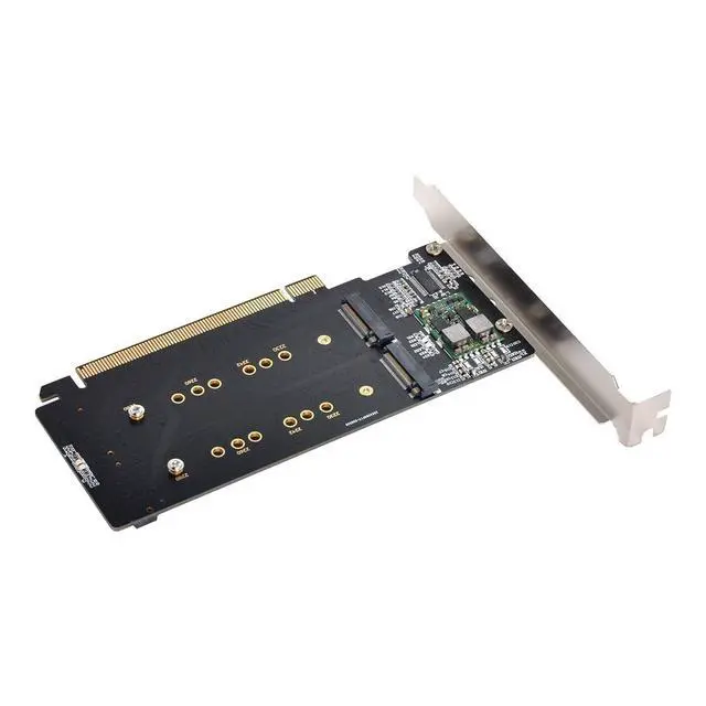 Alt view image 3 of 6 - 4X NVME M.2 AHCI to PCIE Express 3.0 Gen3 X16 Raid Card VROC Raid0 Hyper Adapter