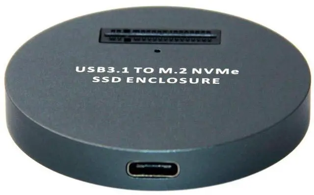 Main image of USB 3.1 USB-C to NVME M-Key M.2 NGFF SSD External PCBA Conveter Adapter Vertical Type Black Color