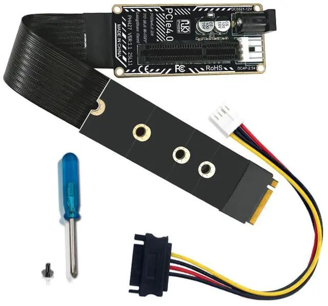 Main image of M.2 M-Key NVMe NGFF to PCI-E X1 X4 X8 X16 Cable Graphics Card Extension Adapter PCI-Express for M2 2260 2280