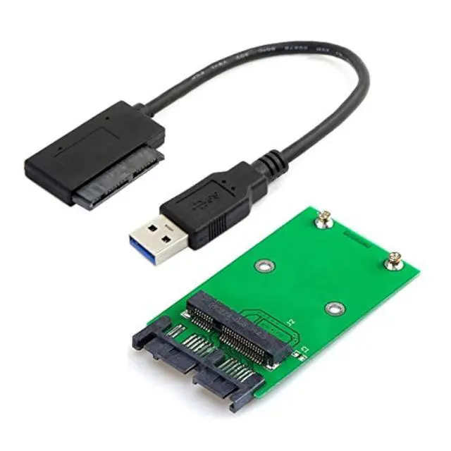 Main image of USB 3.0 to mSATA 50Pin SSD & 1.8" Micro SATA 7+9 16pin Adapter Add on Cards PCBA USB 3.0 to mSATA 50Pin SSD & 1.8" Micro SATA 7+9 16pin Adapter