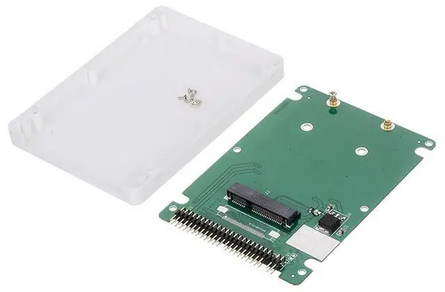 Alt view image 3 of 7 - mSATA Mini PCI-E SATA SSD to 2.5 inch IDE 44pin Notebook Laptop Hard Disk case Enclosure White