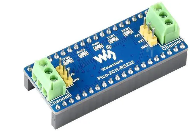 Main image of 2-Channel RS232 Module for Raspberry Pi Pico, UART to RS232 Mutual Conversion Module Incorporates RS232 Transceiver SP3232EEN, Using UART Bus, Baudrate up to 912600bps