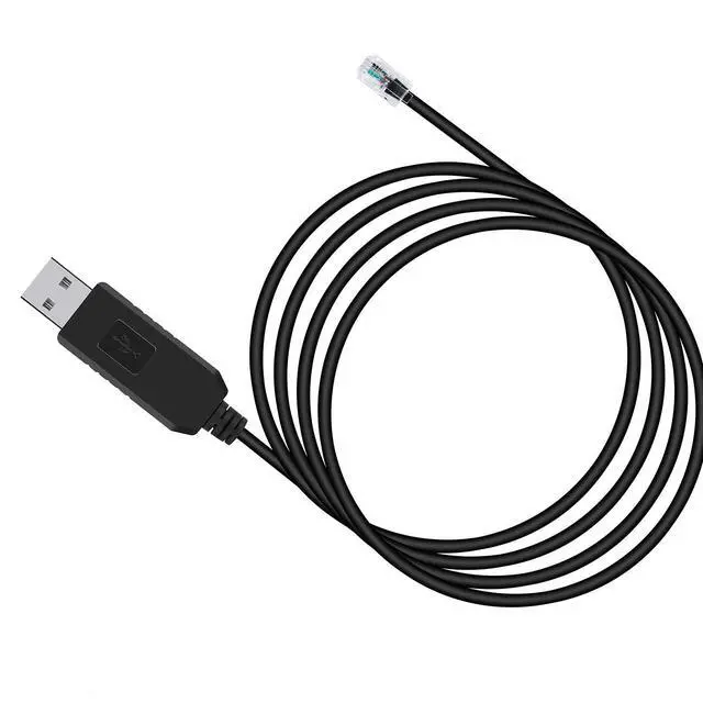 Alt view image 5 of 5 - Meade 505 Telescope to PC Control Cable CP2102 RS232 RJ10 Serial Adapter Converter Connector Autostar Audiostar Cable Compatible for ETX127 ETX125 ETX-90 LXD75 LX80 LX90 (3.2 feet)