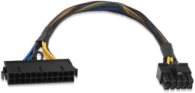Main image of ATX 24 Pin to 10 Pin Power Adapter Cable (18AWG Copper, Braided Sleeve) - 30cm Converter for 10-Pin Motherboard Power Supply(33cm/13.0in)