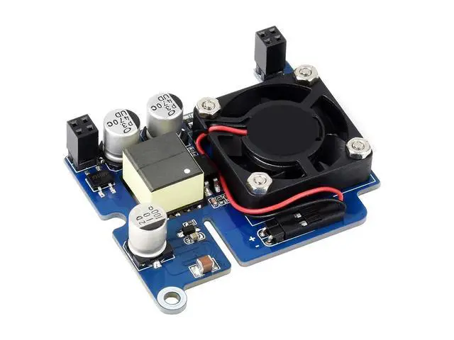Alt view image 2 of 7 - Power Over Ethernet (PoE) HAT for Raspberry Pi 4B/3B+, IEEE 802.3af-Compliant, 5V 2.5A DC Output, PoE HAT Onboard Cooling Fan, Compatible with Raspberry Pi Official 4B/3B+ Case