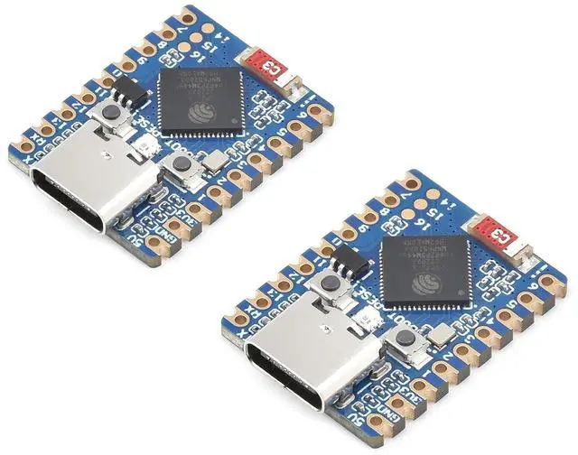 Main image of 2PCS ESP32-S3 Mini Development Board, Based on ESP32-S3FH4R2 Dual-Core Processor, 240MHz Running Frequency, Support 2.4GHz W-Fi & Blue-Too-th 5, Onboard 4MB Flash Memory/2MB PSRAM