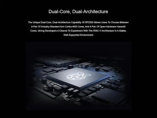 Alt view image 4 of 7 - Pre-soldered Pico 2 W Microcontroller Board Based on Raspberry Pi RP2350 Chip, Adopts Dual-core & Dual-Architecture Design, Support WiFi 4 Wireless and Bluetooth 5.2