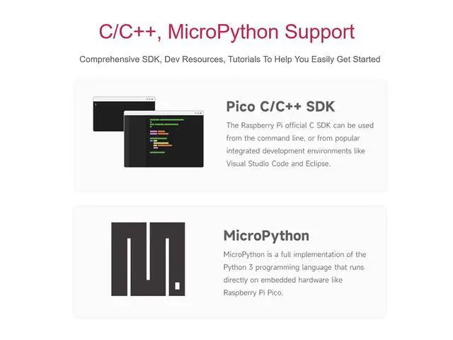 Alt view image 6 of 7 - Pre-soldered Raspberry Pi Pico 2 Microcontroller Board Starter Kit, Based on Rasp Pi RP2350 Microcontroller Chip, with Dual-core and Dual-Architecture Design, Running up to 150 MHz, 4 Items