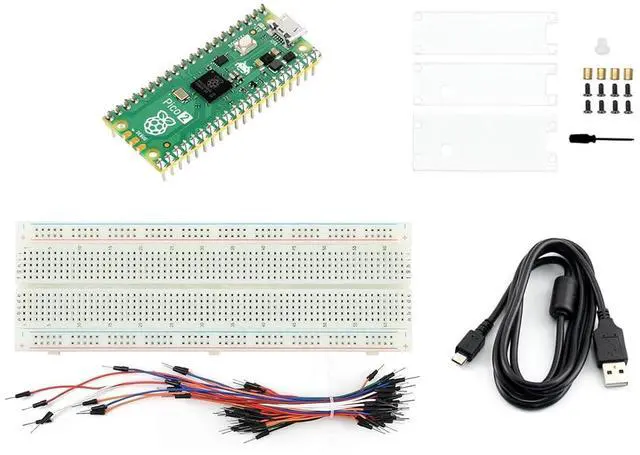 Main image of Pre-soldered Raspberry Pi Pico 2 Microcontroller Board Starter Kit, Based on Rasp Pi RP2350 Microcontroller Chip, with Dual-core and Dual-Architecture Design, Running up to 150 MHz, 4 Items