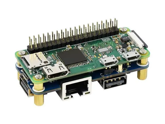 Alt view image 6 of 7 - Ethernet/USB HUB HAT for Raspberry Pi 4 B/3 B+/3A+/2B/Zero/Zero W/Zero WH, with 1x RJ45 10/100M Ethernet Port, 3X USB 2.0 Ports Compatible with USB 2.0/1.1