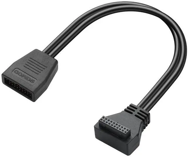 Main image of PC Motherboard USB 3.0 19-Pin Extension Cable (Model A) 5Gbps Male to Female Connector Compatible with Most Mainstream Motherboard Brands 11.8in/30cm