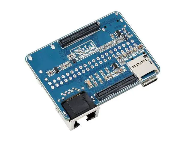 Alt view image 2 of 7 - Nano Base Board (B) for Raspberry Pi Compute Module 4, Same Size as CM4, with Standard CM4 Socket, Raspberry Pi 40PIN GPIO, Gigabit Ethernet, USB2.0, DSI, CSI, HDMI, 3.5mm Audio Jack etc.