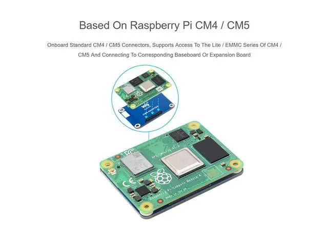 Alt view image 3 of 6 - CM5 / CM4 Interface Protection Adapter Board, Compatible with Raspberry Pi Compute Module 5/4 Lite/EMMC Series, Physical Protection for Frequent Plugging and Unplugging of CM4 / CM5 Socket
