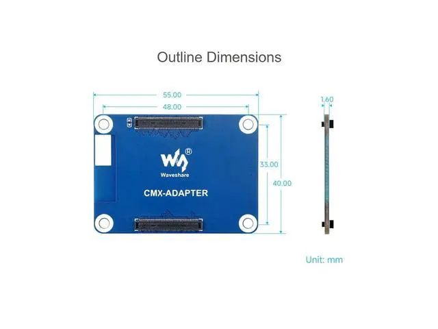 Alt view image 6 of 6 - CM5 / CM4 Interface Protection Adapter Board, Compatible with Raspberry Pi Compute Module 5/4 Lite/EMMC Series, Physical Protection for Frequent Plugging and Unplugging of CM4 / CM5 Socket