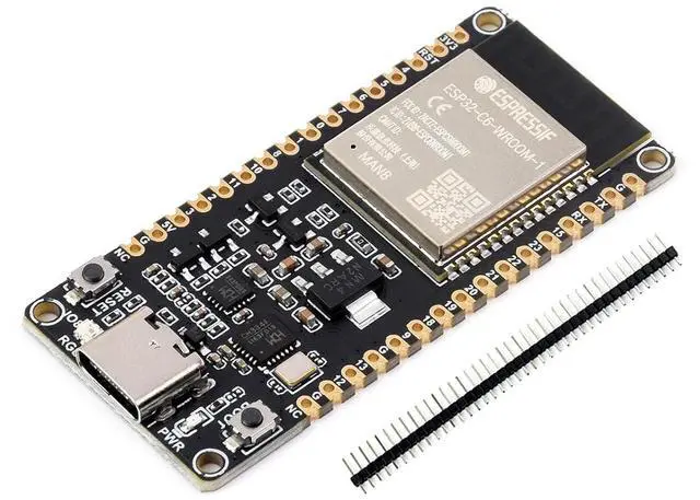 Main image of ESP32-C6 RISC-V Microcontroller Development Board Integrated WiFi 6, Bluetooth 5 and IEEE 802.15.4 (Zigbee 3.0&Thread), Adopts ESP32-C6-WROOM-1-N8 Module, Support USB and UART Development