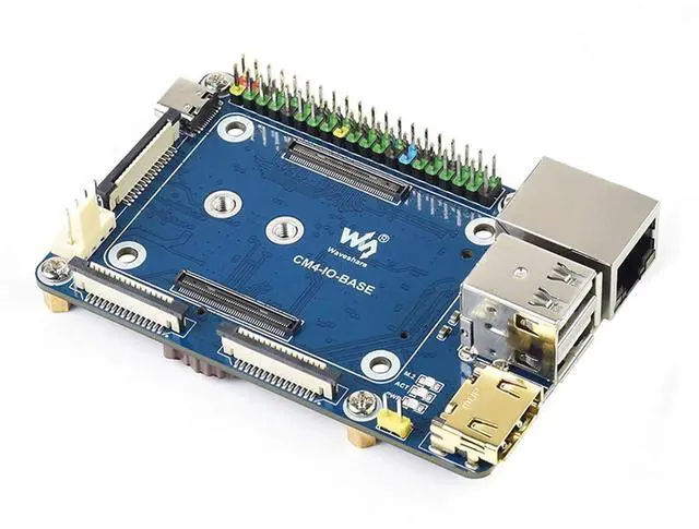 Main image of Mini Base Board for Raspberry Pi Compute Module 4, with Standard CM4 Socket and Raspberry Pi 40 PIN GPIO Header, Onboard Multiple Connectors, Suitable For Compute Module 4 Lite/EMMC Series Module