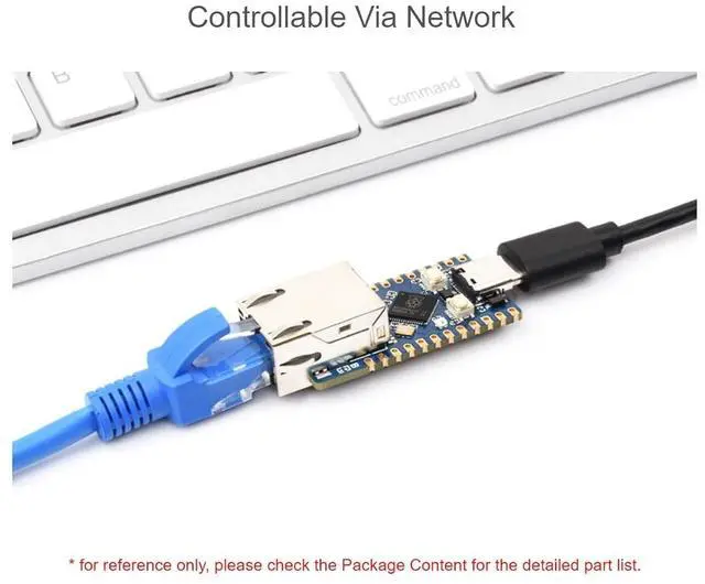 Alt view image 5 of 7 - RP2350 ETH Dev Board: RP2350 Ethernet Port Module, Onboard ETH, 14 Multi-function GPIO Pins, Tiny Size, Easy Integration, Linux Compatible, Ethernet Connectivity