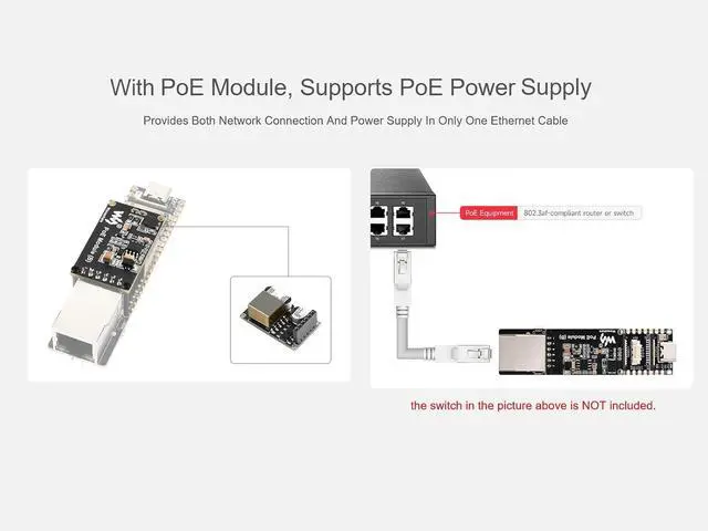 Alt view image 4 of 7 - ESP32-P4 POE ETH Development Board Based on ESP32-P4 Chip, with PoE Module, Onboard Ethernet Port, MIPI-CSI/DSI, Microphone, Speaker Header, USB 2.0, etc. Support PoE & USB-C Power Supply