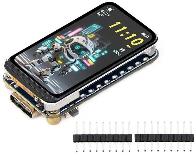 Main image of RP2350 1.47inch LCD Display Development Board Based on Raspberry Pi RP2350 Microcontroller, with Onboard 1.47inch LCD 172×320 Pixels 262K Color Display, Colorful RGB LED, etc., Type-C USB Port
