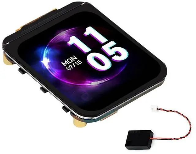 Main image of ESP32-C6 1.69inch Display Dev Board, 240×280 262K LCD, 32-bit RISC-V Processor, Support Wi-Fi 6, IEEE 802.15.4 (Zigbee 3.0 and Thread), and Bluetooth 5, Support AI Voice Interaction