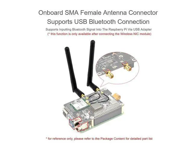 Alt view image 4 of 7 - PCIe to M.2 E Key with PoE HAT Expansion Board for Raspberry Pi 5, Support Various 2230 Size NGFF (M.2 E Key) Wireless NIC, Support Power Over Ethernet, IEEE 802.3af/at PoE Network Standard