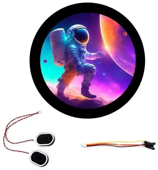 Main image of ESP32-S3 1.85inch LCD Touch Display Development Board, 360×360 Pixel 262K Color Round LCD with ESP32-S3, Supports Wi-Fi & Bluetooth 5, Onboard Audio Decoder, Microphone, 6-Axis Sensor etc.