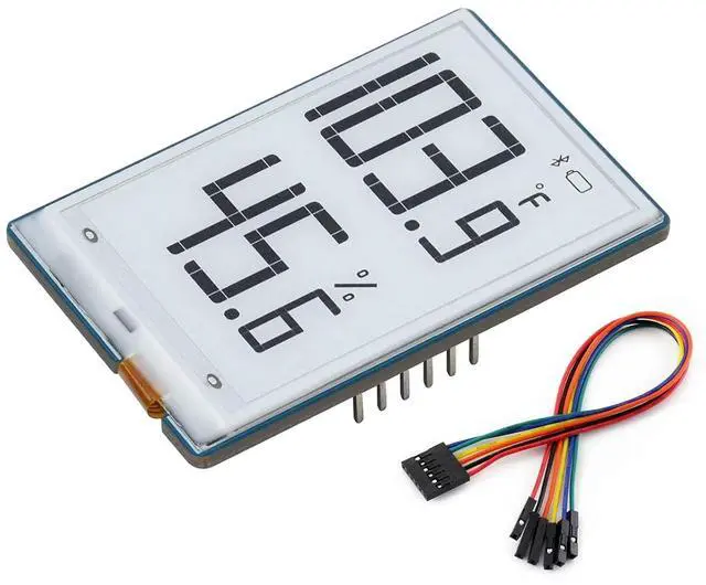 Main image of 1.9inch E-Paper Module 91 Segments E-Ink Display for Raspberry Pi/Arduino/STM32, Black/White Display Color, I2C Bus, Support Partial Refresh, 3.3V/5V
